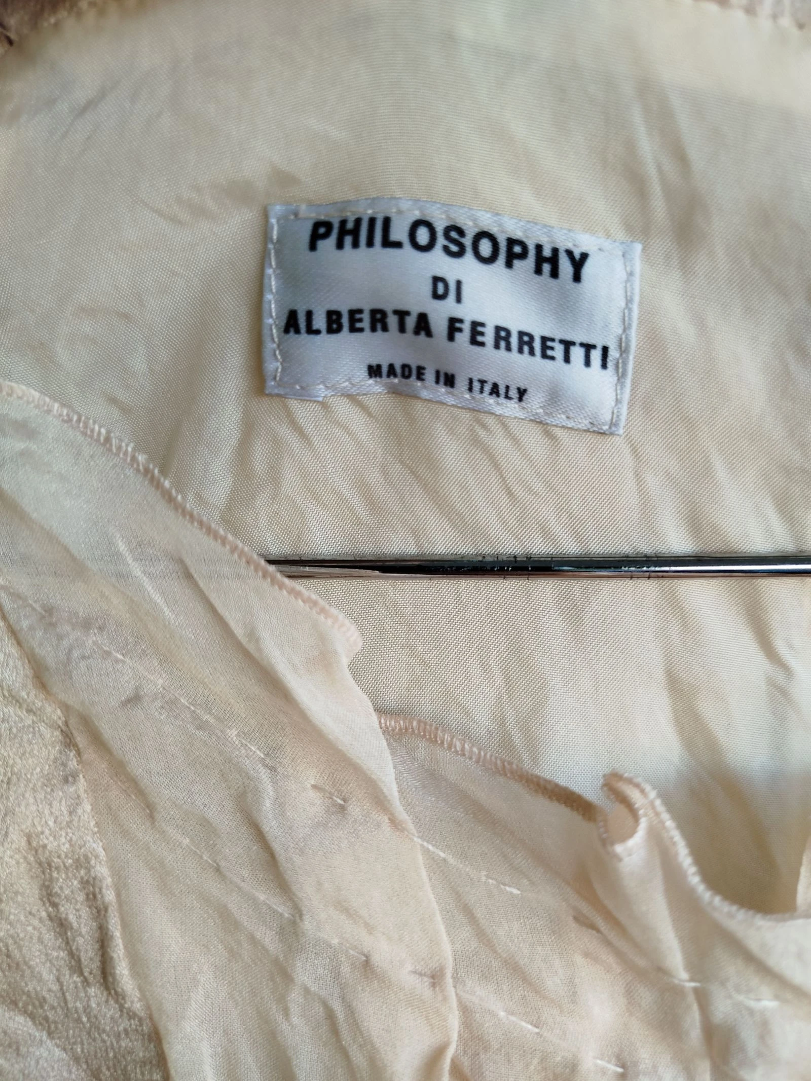 Elegant Philosophy di Alberta Ferretti-jurk - Italiaanse zijde S/M – photo 2